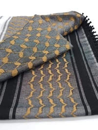 Image 2 of Gold & Grey Keffiyeh