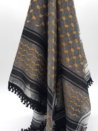 Image 4 of Gold & Grey Keffiyeh