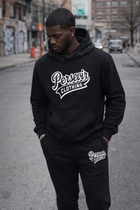 Persevir Rhinestone Varsity Sweatsuit