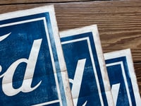 Image 3 of Ford Sales and Service Linocut Print FREE SHIPPING