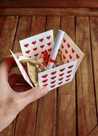 Image 2 of ❤️ Foldable Valentine Gift Box – Flat-Pack Heart Pattern Keepsake Box ❤️