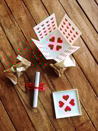 Image 7 of ❤️ Foldable Valentine Gift Box – Flat-Pack Heart Pattern Keepsake Box ❤️