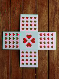 Image 8 of ❤️ Foldable Valentine Gift Box – Flat-Pack Heart Pattern Keepsake Box ❤️