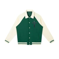 Image 1 of Glory Chosen Varsity Jacket (Green) 
