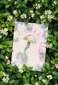 Image 1 of Parrot Waxcap- A5 original pencil and ink illustration