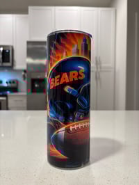 Image 1 of Chicago Football–Inspired 20 oz Stainless Steel Tumbler