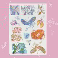 Image 1 of mini flurries temporary tattoo sheet