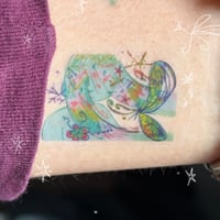 Image 3 of mini flurries temporary tattoo sheet