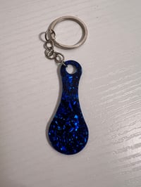 Jeton de caddie feuille d’or bleu