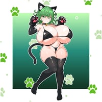 Image 1 of Kitty Cosplay Tatsumaki Vinyl Decal