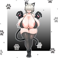 Image 1 of Kitty Cosplay Yanagi Uzaki Vinyl Decal