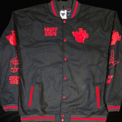Image of LSP: 2025 RED  LTD EDITION ALL OVER VARSITY JACKET 