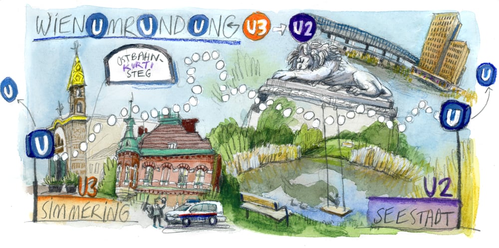 Image of Wienumrundung U3 - U2