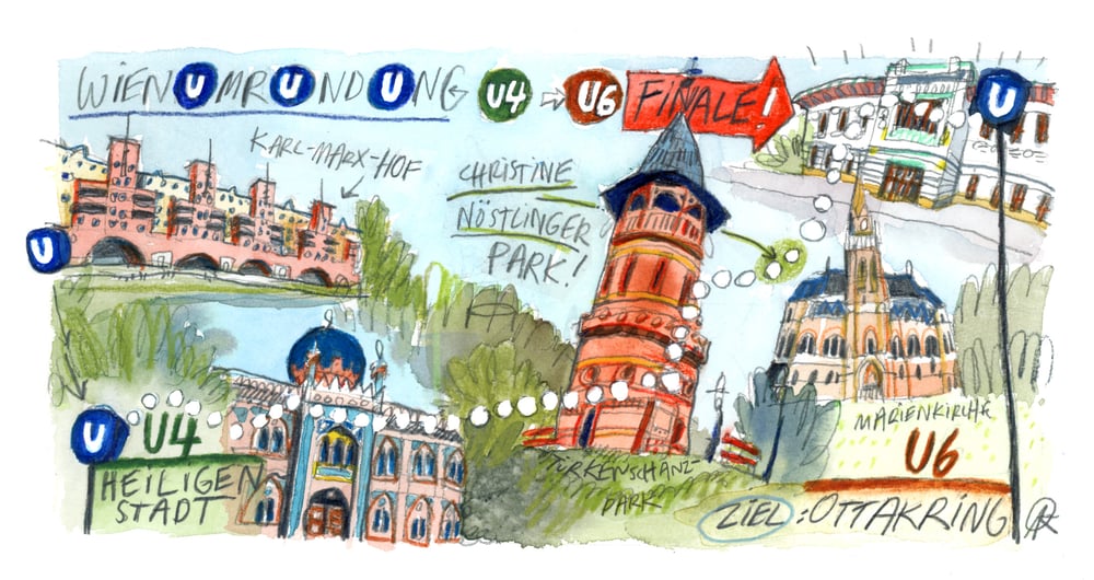 Image of Wienumrundung von U4-U6