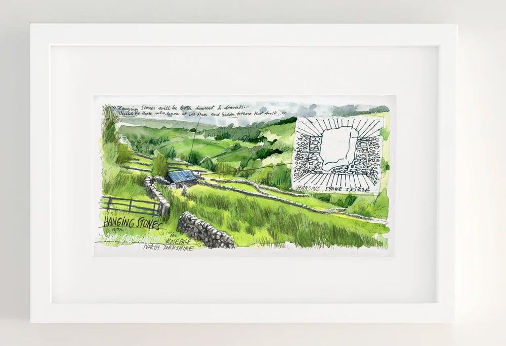 Image of Hanging Stone by Andy Goldsworthy // North Yorkshire