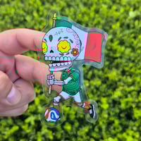 Image 2 of Mexico 2026 Calavera Clear Vinyl Sticker