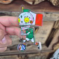Image 3 of Mexico 2026 Calavera Clear Vinyl Sticker