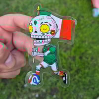 Image 4 of Mexico 2026 Calavera Clear Vinyl Sticker
