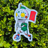 Image 5 of Mexico 2026 Calavera Clear Vinyl Sticker