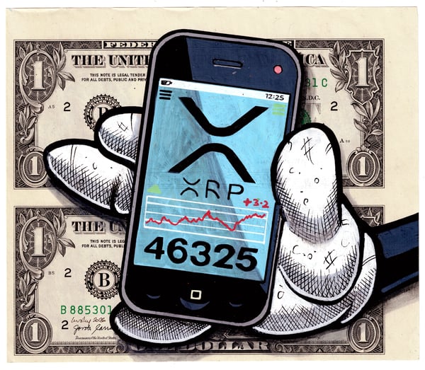 Image of Uncut Dollar Original. Mickey's Money.