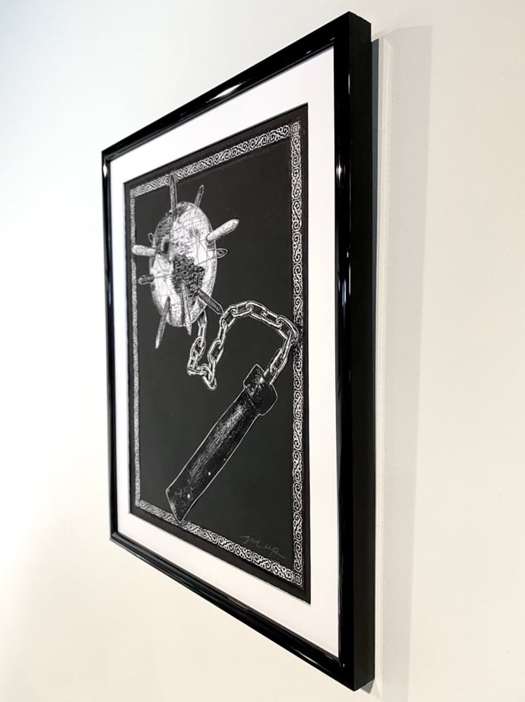 Image of 'world flail' original collage