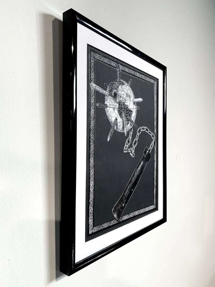 Image of 'world flail' original collage