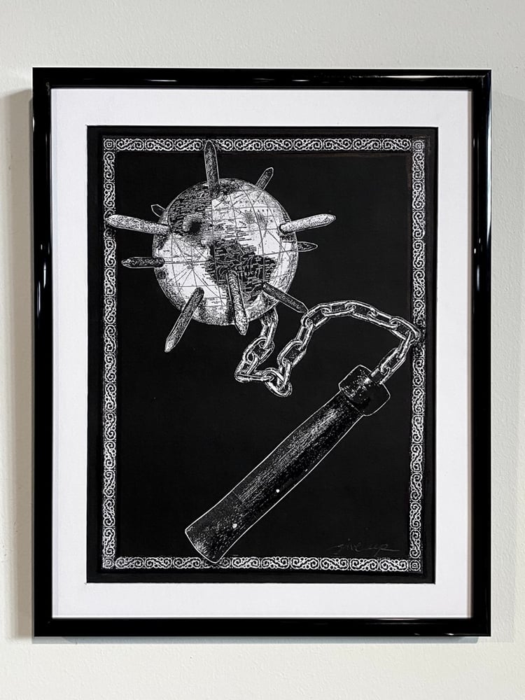 Image of 'world flail' original collage