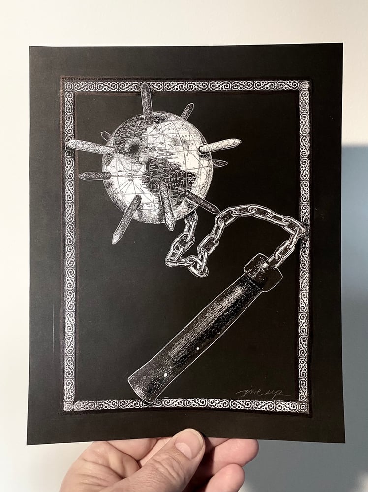 Image of 'world flail' original collage