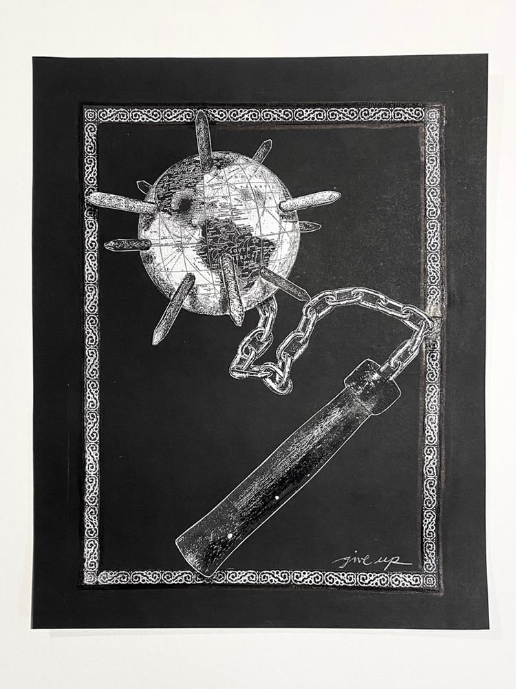 Image of 'world flail' original collage