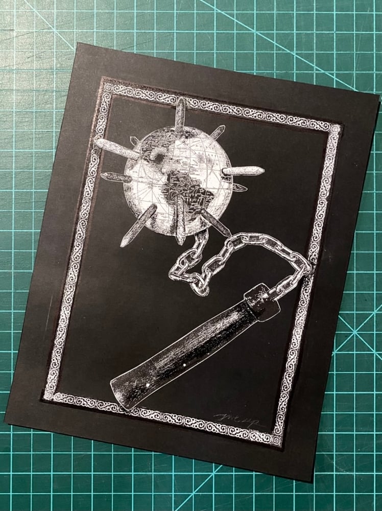 Image of 'world flail' original collage