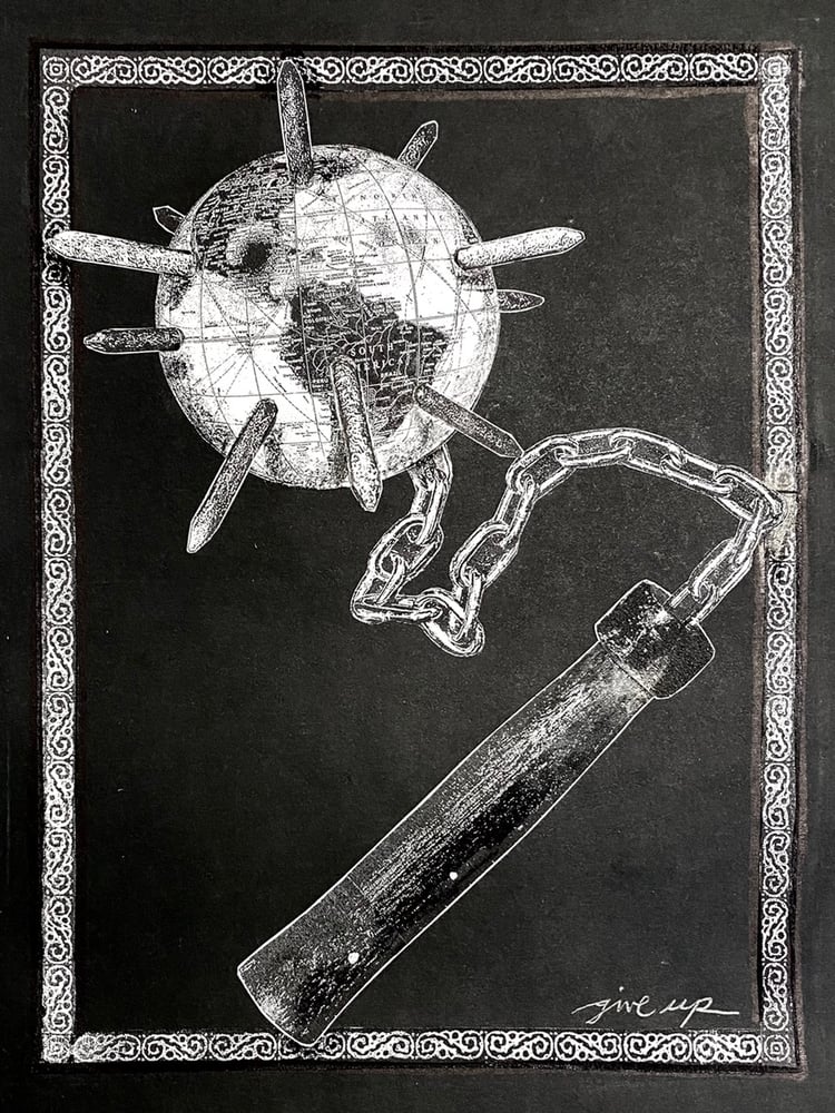 Image of 'world flail' original collage