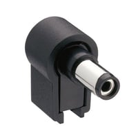 Image 1 of DC 2.1mm x 5.5mm Barrel Right Angle Soldered Plug