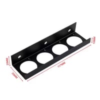 4-port Short - Pedalboard Patch Panel Bracket (Pedaltrain Style)