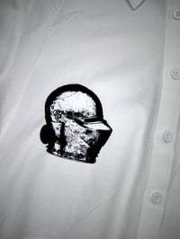 Image 3 of Medieval Cropped White Button Down- Small 3