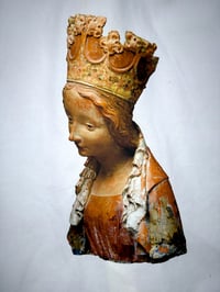 Image 4 of Medieval Cropped White Button Down- Small 3