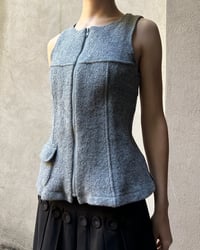 Image 2 of ITALIAN GREY WOOL VEST