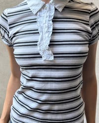 Image 1 of FRILLY STRIPED POLO