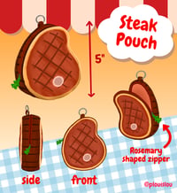 5" Medium Rare Steak Pouch 