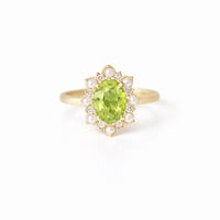 Image 1 of Rosette Peridot Ring