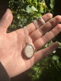 Image 3 of *CUSTOM* Crown Gallery Oval Memorial Necklace