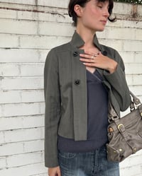 Image 1 of KHAKI CROPPED JACKET
