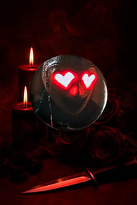 heart eyes pin