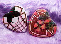 Image 3 of Hazbin Husband Holo Chest Badges
