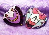 Image 2 of Hazbin Husband Holo Chest Badges