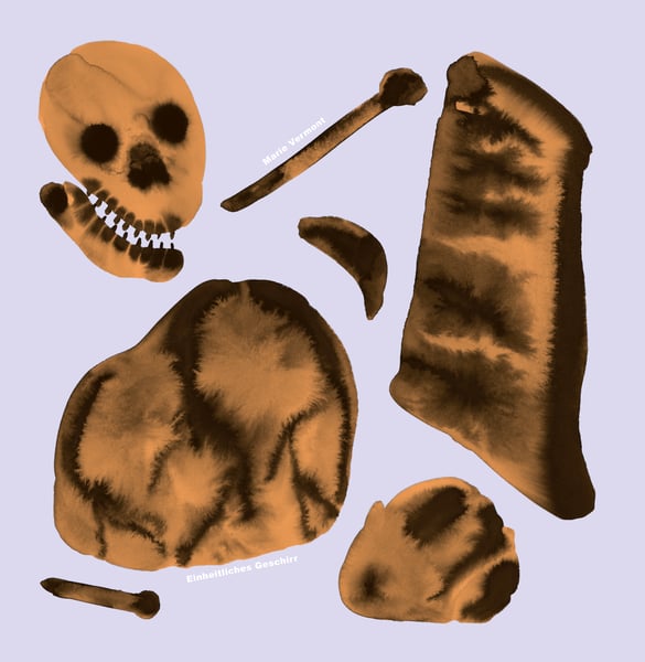 Image of Marie Vermont - Einheitliches Geschirr (2025, vinyl + riso poster)