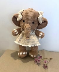 Image 1 of Ella — Crochet Elephant (Creme Dress)