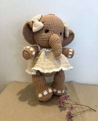 Image 2 of Ella — Crochet Elephant (Creme Dress)
