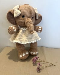 Image 3 of Ella — Crochet Elephant (Creme Dress)