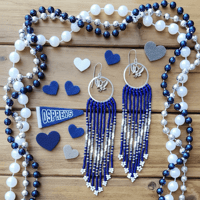 Image 1 of UNF Blue and Grey Earrings