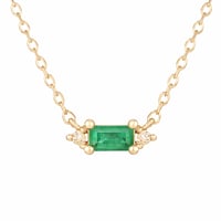 Image 1 of Mini Sparkling Emerald Necklace